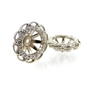 Diamond Halo Earring Jackets
