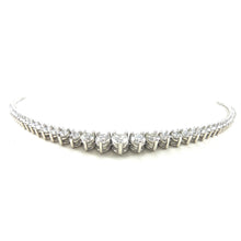 Load image into Gallery viewer, custom Three Prong Diamond Opera Necklace