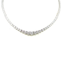 Load image into Gallery viewer, Three Prong Diamond Opera Necklace