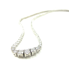 Load image into Gallery viewer, Four Prong Diamond Opera Necklace
