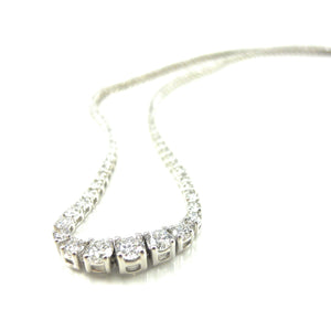 Four Prong Diamond Opera Necklace