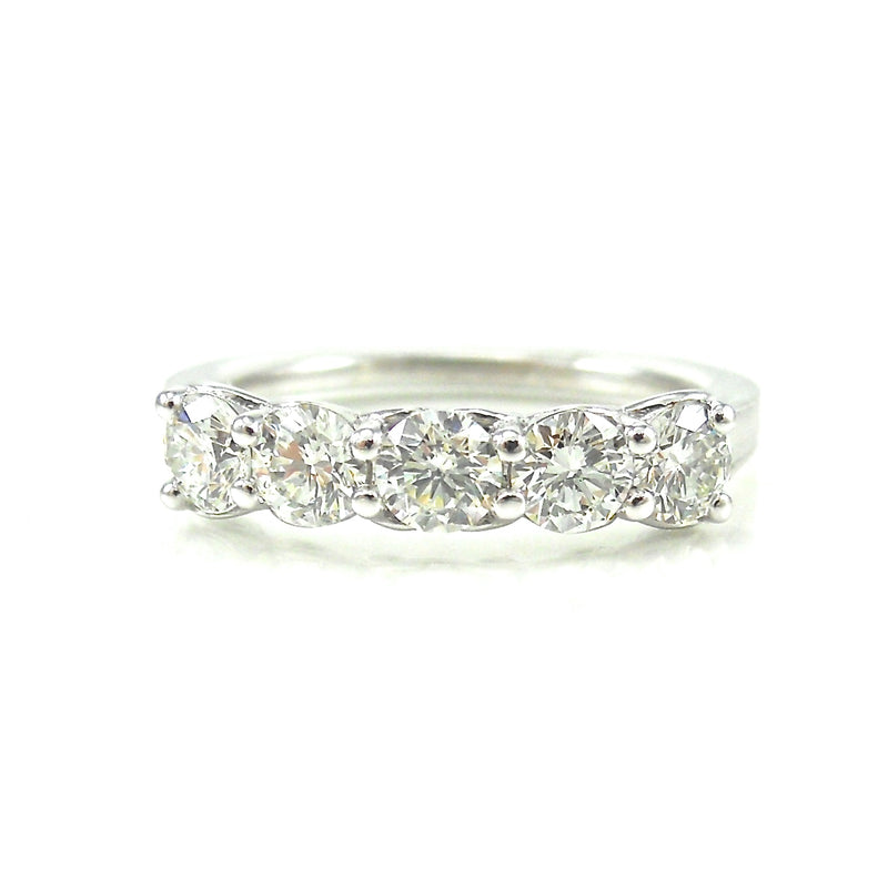 5 stone diamond ring band