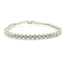 Load image into Gallery viewer, Bezel-set Diamond Tennis Bracelet