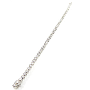 Bezel-set Diamond Tennis Bracelet