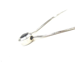 sapphire bezel set pendant custom