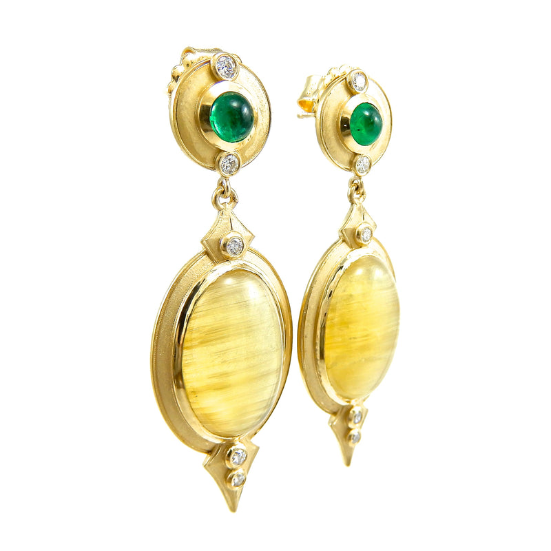 Cleopatra Brazilian Beryl Earrings