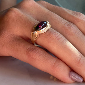 Cleopatra Rhodolite Garnet Ring