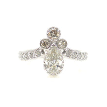 Load image into Gallery viewer, Crowned Pear Shape Engagement Ring