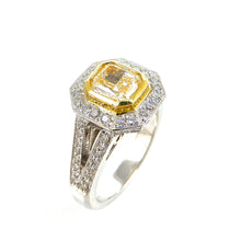 Load image into Gallery viewer, Canary Diamond Split Shank Ring