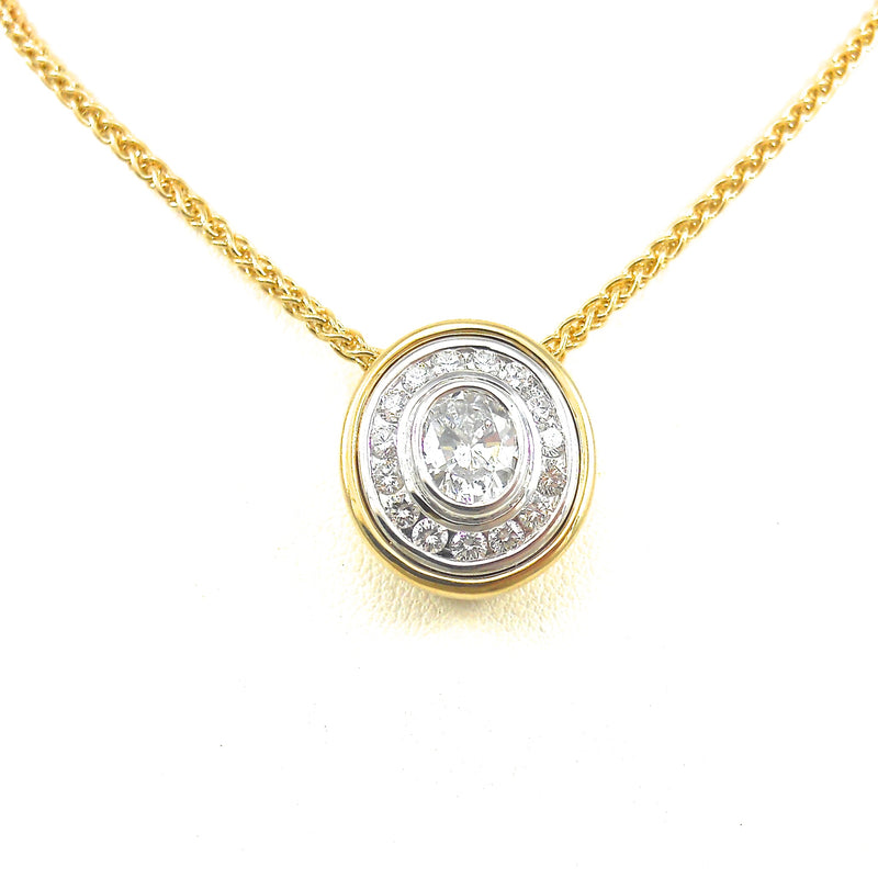 Custom Diamond slide pendant