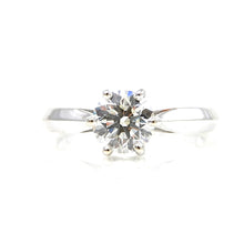 Load image into Gallery viewer, solitaire engagement ring set in crown