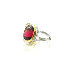 Load image into Gallery viewer, Handcrafted Raspberry Rubelite Tourmaline Ring