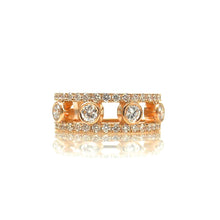 Load image into Gallery viewer, Rose Gold Diamond Wedding Ring