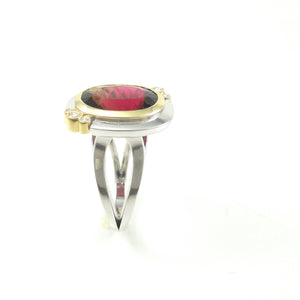 Custom Raspberry Rubelite Tourmaline Ring