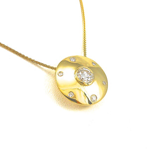 Diamod Disc Slide Pendant