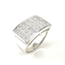 Load image into Gallery viewer, custom handcrafted Invisible set diamond ring