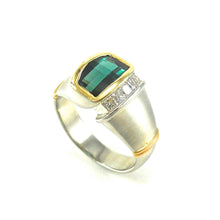 Load image into Gallery viewer, custom emerald ring for him