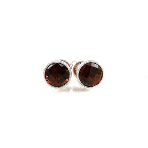 Garnet Stud Earrings