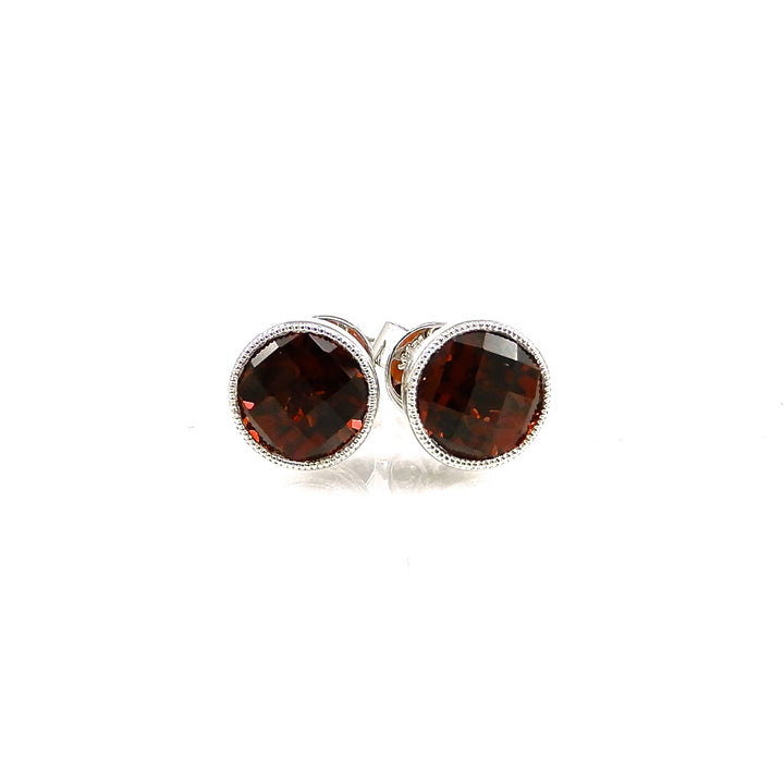 Garnet Stud Earrings