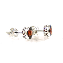 Load image into Gallery viewer, Garnet Stud Earrings
