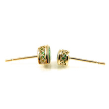 Load image into Gallery viewer, Emerald Stud Earrings
