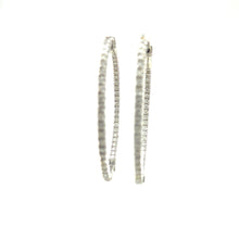 Load image into Gallery viewer, Large Diamond Hoops