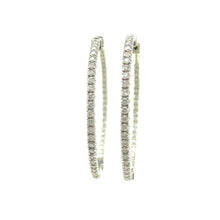 Load image into Gallery viewer, Large Diamond Hoops