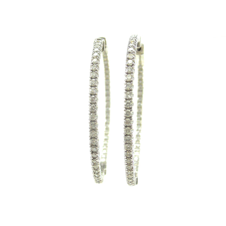 Large Diamond Hoops