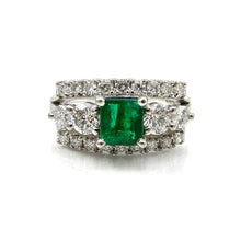 Load image into Gallery viewer, Emerald Wedding Ring