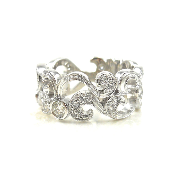 Diamond Accented Scrollwork Dream Ring