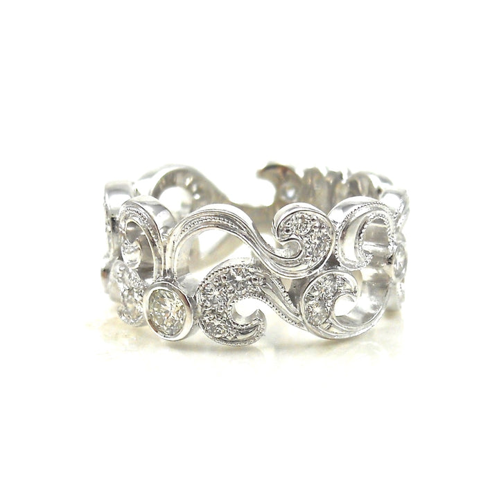 Diamond Accented Scrollwork Dream Ring