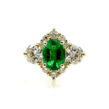 Load image into Gallery viewer, Emerald Engagement Ring