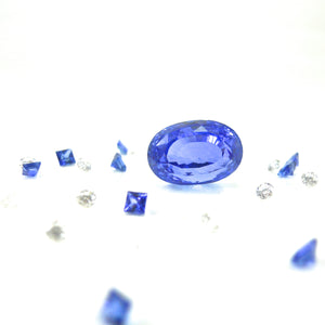 custom designed 9ct Ceylon Sapphire Ring
