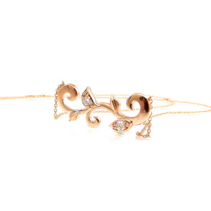 wedding necklace rose-gold diamond for sale