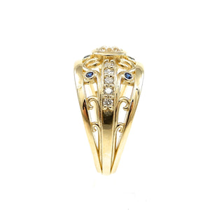 Diamond and Sapphire Wedding Ring