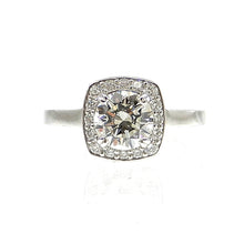 Load image into Gallery viewer, custom diamond halo custom engagement ring