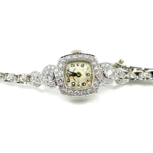 Estate Tiffany's Platinum & Diamond Watch
