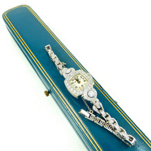 Load image into Gallery viewer, Antique Tiffany&#39;s platinum watch with diamonds