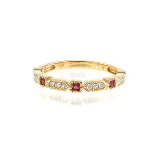 Elegant Stackable Diamond & Gemstone Rings