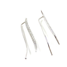 Load image into Gallery viewer, Diamond Pavé Climber Earrings