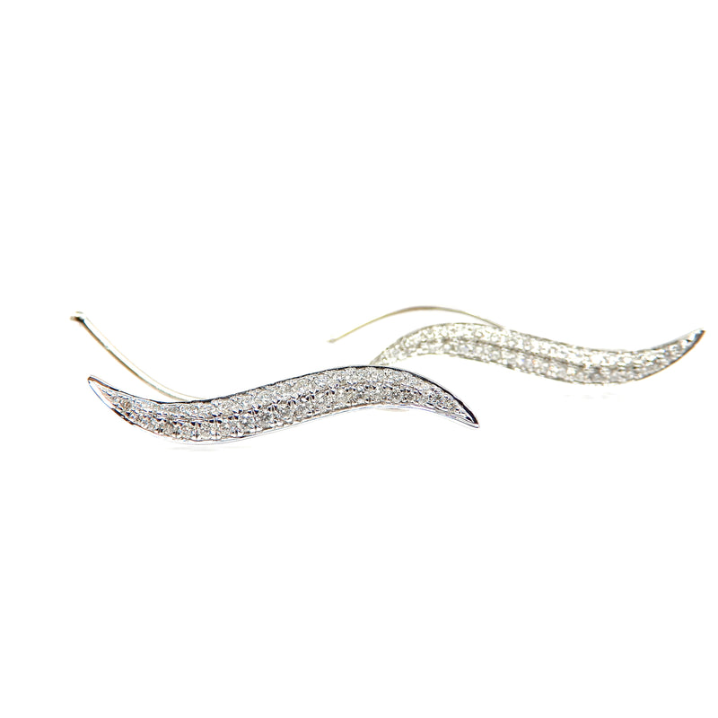 Diamond Pavé Climber Earrings