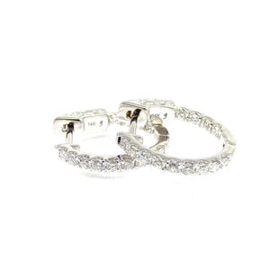 Diamond Hoop Earrings