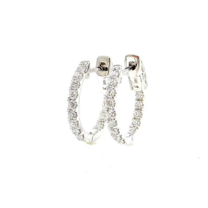 Diamond Hoop Earrings