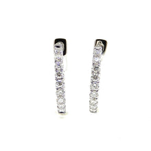 Load image into Gallery viewer, Diamond Hoop Earrings