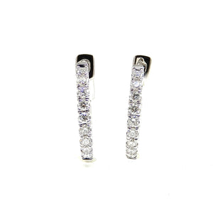 Diamond Hoop Earrings