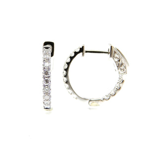Diamond Hoop Earrings