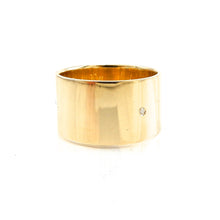 Load image into Gallery viewer, custom designed wide yellow-gold wedding ring