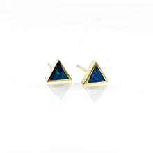 Load image into Gallery viewer, Triangle Opal Studs
