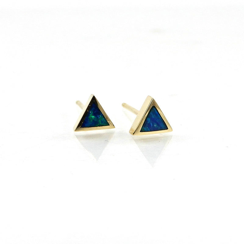 Triangle Opal Studs