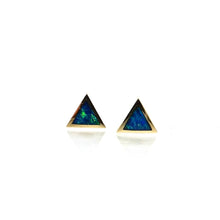 Load image into Gallery viewer, Triangle Opal Studs Handmade